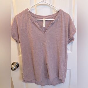Anthropologie | Tunic | Split-neck | Lavender